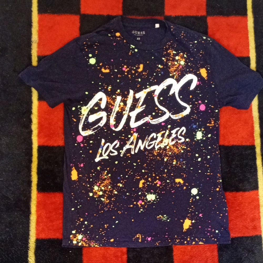 Guess Paint Splatter Shirt (Xs)